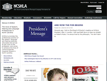 Tablet Screenshot of ncshla.org